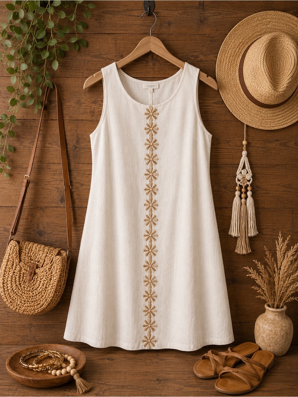 NWT Jessica Howard 22W White Textured Shift Dress Gold Detail Elegant Plus Size